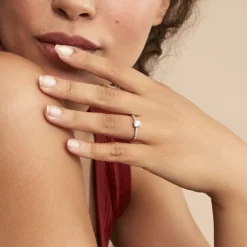 Histoire d'Or Bague Solitaire Manon De Zirconium or rose oxyde