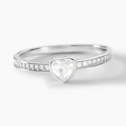 Histoire d'Or Bague Solitaire Mathylda Argent Blanc Oxyde De Zirconium* Bagues|Bagues Fantaisie
