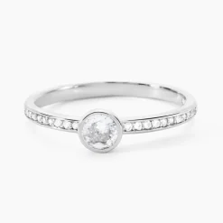 Histoire d'Or Bague Solitaire Mathylda Argent Blanc Oxyde De Zirconium* Bagues|Bagues Fantaisie
