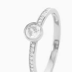 Histoire d'Or Bague Solitaire Mathylda Argent Blanc Oxyde De Zirconium* Bagues|Bagues Fantaisie