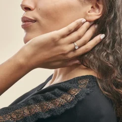 Histoire d'Or Bague Solitaire Messine Or Jaune Oxyde De Zirconium* Bagues|Bagues Avec Pierre