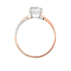 Histoire d'Or Bague Solitaire Micheline Or Bicolore Oxyde De Zirconium* Bagues|Bagues Avec Pierre