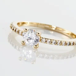 Histoire d'Or Bague Solitaire Mireilla De Zirconium* Bagues