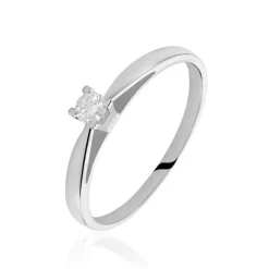 Histoire d'Or Bague Solitaire Morrigane Or Blanc Diamant* Bagues|Bagues Avec Pierre