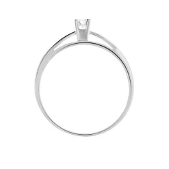 Histoire d'Or Bague Solitaire Morrigane Or Blanc Diamant* Bagues|Bagues Avec Pierre