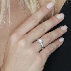 Histoire d'Or Bague Solitaire Natalia Or Blanc Diamant Synthetique* Bagues|Bagues Avec Pierre