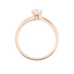 Histoire d'Or Bague Solitaire Natalia Or Rose Diamant* Bagues|Bagues Avec Pierre