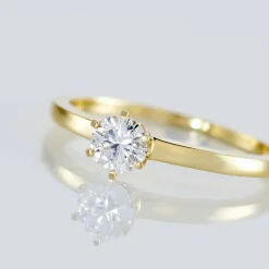 Histoire d'Or Bague Solitaire Natalia Or Jaune Diamant Synthetique* Bagues|Bagues Avec Pierre