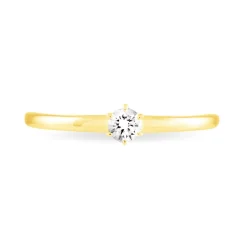 New Histoire d'Or Bague Solitaire Natalia or jaune diamant