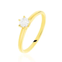 Histoire d'Or Bague Solitaire Niva Or Jaune Diamant* Bagues|Bagues Avec Pierre
