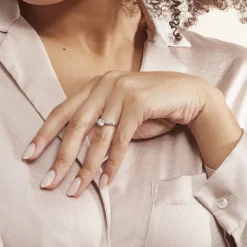 Histoire d'Or Bague Solitaire Or Blanc Caharus Oxyde De Zirconium* Bagues|Bagues Avec Pierre