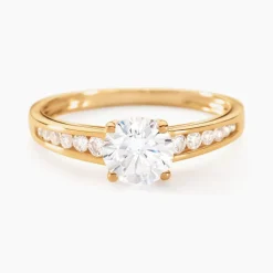 Hot Histoire d'Or Bague Solitaire Or Jaune Oxyde De Zirconium
