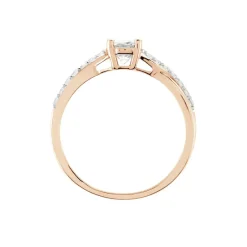 Histoire d'Or Bague Solitaire Or Rose Lisbet Morganite