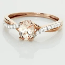 Histoire d'Or Bague Solitaire Or Rose Lisbet Morganite