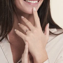 Histoire d'Or Bague Solitaire Or Rose Lisbet Morganite