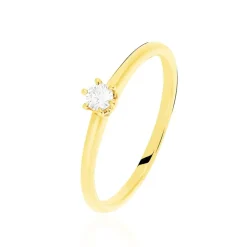 Histoire d'Or Bague Solitaire Orleane Or Jaune Diamant* Bagues|Bagues Avec Pierre