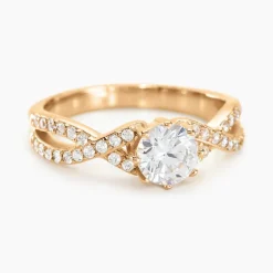 Histoire d'Or Bague Solitaire Plaqué Or Jaune Arienne Oxydes De Zirconium* Bagues|Bagues Fantaisie