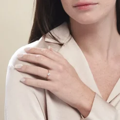 Histoire d'Or Bague Solitaire Plaqué Or Jaune Eulia Oxyde De Zirconium* Bagues|Bagues Fantaisie