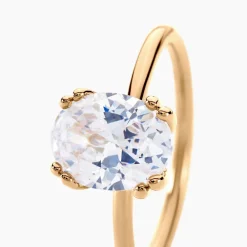 Histoire d'Or Bague Solitaire Plaqué Or Liber Oxyde De Zirconium* Bagues|Bagues Solitaires