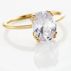 Histoire d'Or Bague Solitaire Plaqué Or Liber Oxyde De Zirconium* Bagues|Bagues Solitaires