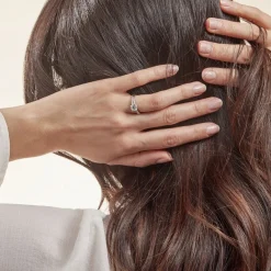 Outlet Histoire d'Or Bague Solitaire Poseidon Argent Blanc Oxyde De Zirconium