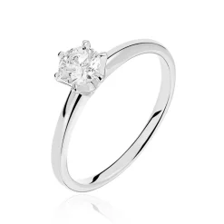 Histoire d'Or Bague Solitaire Samantha Or Blanc Diamant