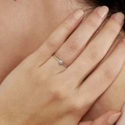 Histoire d'Or Bague Solitaire Samantha Or Blanc Diamant* Bagues|Bagues Avec Pierre