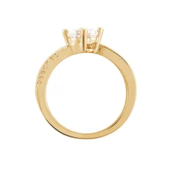 Histoire d'Or Bague Solitaire Sarah-lee Plaqué Or Jaune Oxyde De Zirconium* Bagues|Bagues Fantaisie