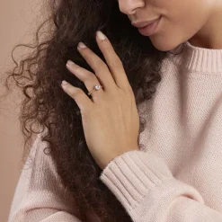 Histoire d'Or Bague Solitaire Sarah-lee Plaqué Or Jaune Oxyde De Zirconium* Bagues|Bagues Fantaisie