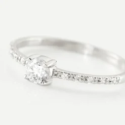 Histoire d'Or Bague Solitaire Servana De Zirconium* Bagues|Bagues Avec Pierre