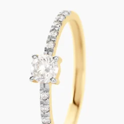 Histoire d'Or Bague Solitaire Servana De Zirconium* Bagues|Bagues Avec Pierre