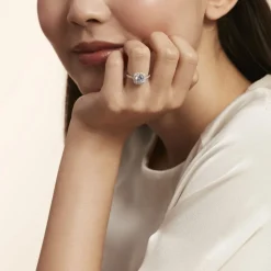 Best Histoire d'Or Bague Solitaire Soa Argent Blanc Oxyde De Zirconium