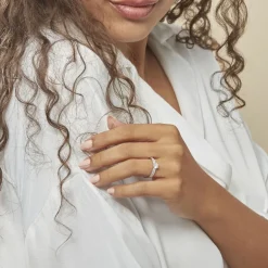 Histoire d'Or Bague Solitaire Solitea Argent Blanc Oxyde De Zirconium* Bagues Fantaisie|Bagues Avec Pierre