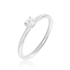 Histoire d'Or Bague Solitaire Stella Argent Blanc Oxyde De Zirconium* Bagues|Bagues Fantaisie