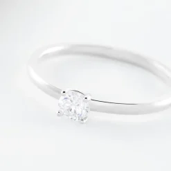Histoire d'Or Bague Solitaire Stella Argent Blanc Oxyde De Zirconium* Bagues|Bagues Fantaisie