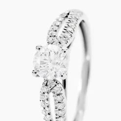 Histoire d'Or Bague Solitaire Stockholma Platine Blanc Diamant* Bagues|Bagues Avec Pierre