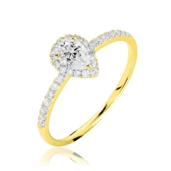 Histoire d'Or Bague Solitaire Tatiana or jaune diamant