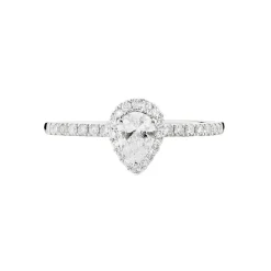 New Histoire d'Or Bague Solitaire Tatiana or blanc diamant
