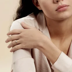 Histoire d'Or Bague Solitaire Veronika Or Blanc Diamant* Bagues|Bagues Avec Pierre