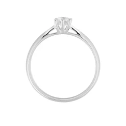 Histoire d'Or Bague Solitaire Veronika Or Blanc Diamant