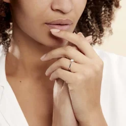 Histoire d'Or Bague Solitaire Veronika Or Blanc Diamant* Bagues|Bagues Avec Pierre