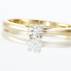 Discount Histoire d'Or Bague Solitaire Victoria Or Jaune Diamant