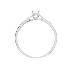 Best Histoire d'Or Bague Solitaire Victoria Platine Blanc Diamant