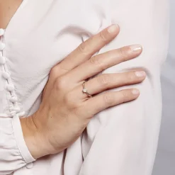 Best Histoire d'Or Bague Solitaire Victoria Platine Blanc Diamant