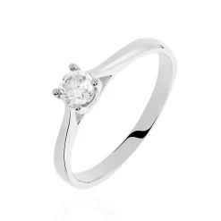 Hot Histoire d'Or Bague Solitaire Victoria Or Blanc Diamant