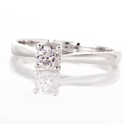 Hot Histoire d'Or Bague Solitaire Victoria Or Blanc Diamant