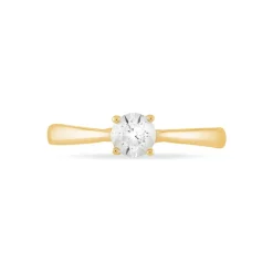 Histoire d'Or Bague Solitaire Victoria Or Jaune Diamant
