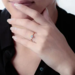 Histoire d'Or Bague Solitaire Victoria Or Jaune Diamant