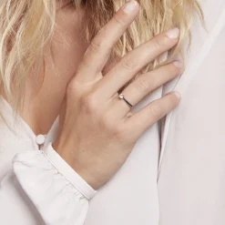 New Histoire d'Or Bague Solitaire Victoria Platine Blanc Diamant