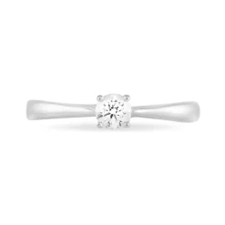 Histoire d'Or Bague Solitaire Victoria Or Blanc Diamant* Bagues|Bagues Avec Pierre